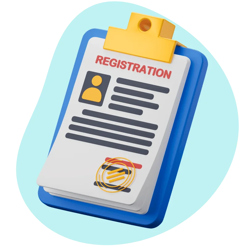 Class registration form